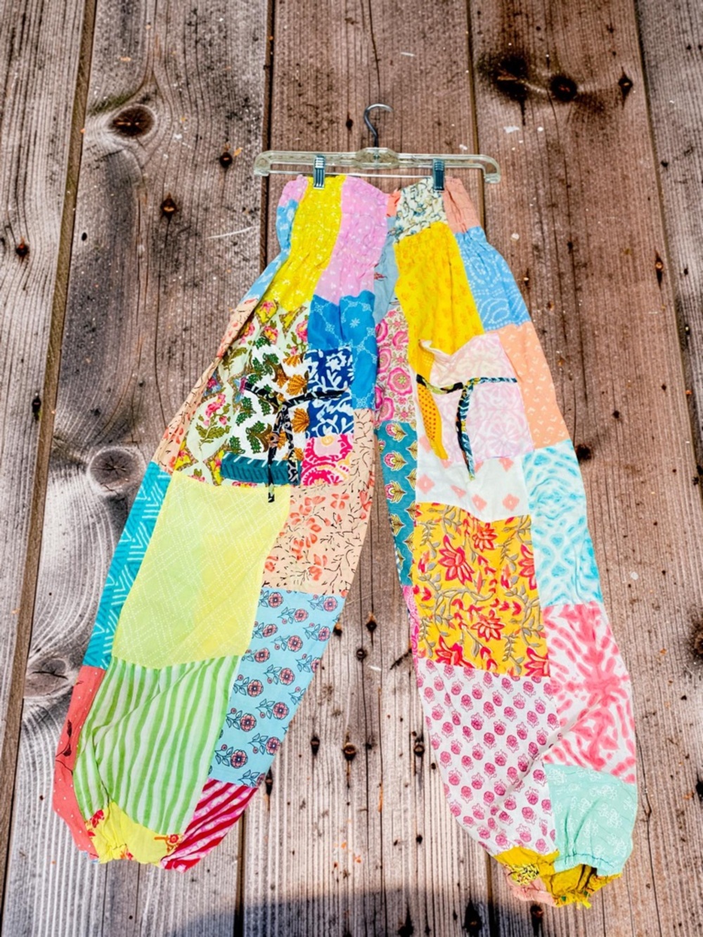WAYAN Natural Wear Patchwork Multicolor cotton pants